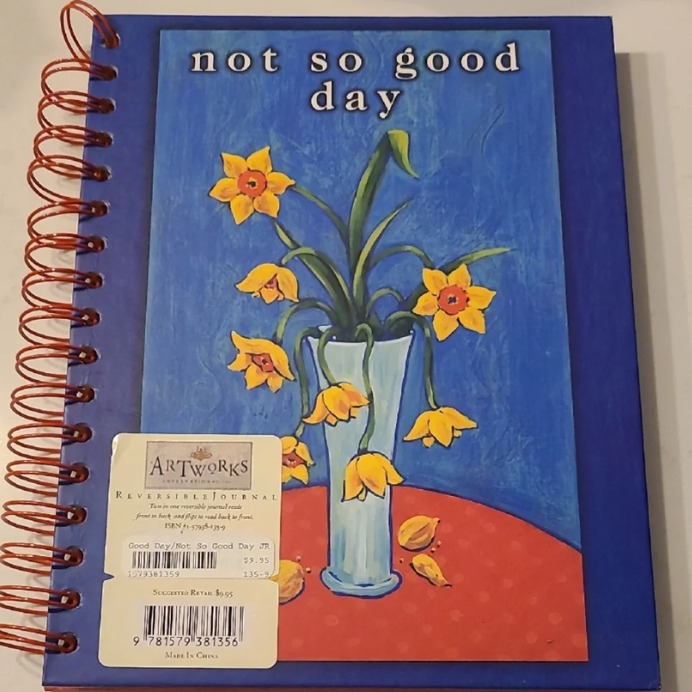 Orange Floral Spiral Notebook / Journal